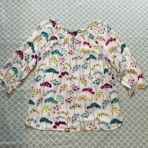 Talbots Orchid Peasant Blouse 1X Petite